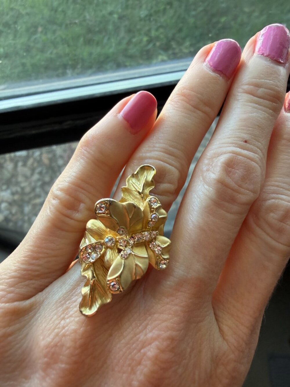 Disney Cinderella Collection Roberto by RFM Floral Statement Ring